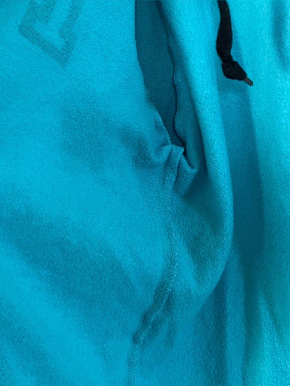PINK Victoria’s Secret Teal Logo Zip Up Hoodie size XL - Picture 7 of 14